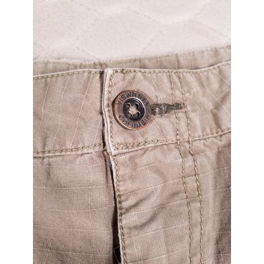 Columbia Sportswear Khaki Hiking Pants Fits 36x30‎ Lightweight See Pics